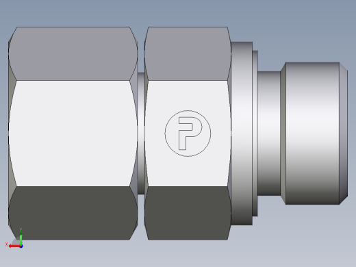 卡套式工业通用硬管接头EO_Swivel_connector_EGE14SREDCF后视缩略图