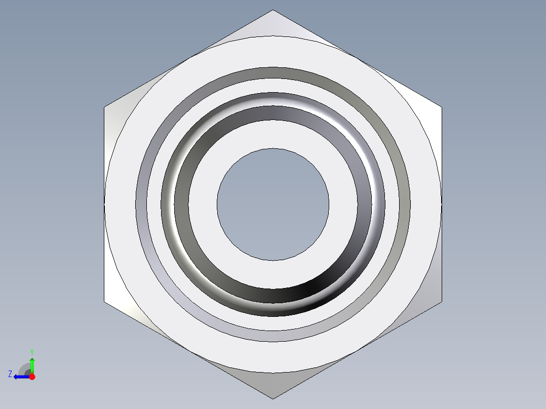 卡套式工业通用硬管接头EO_Swivel_connector_EGE14SREDCF右视图
