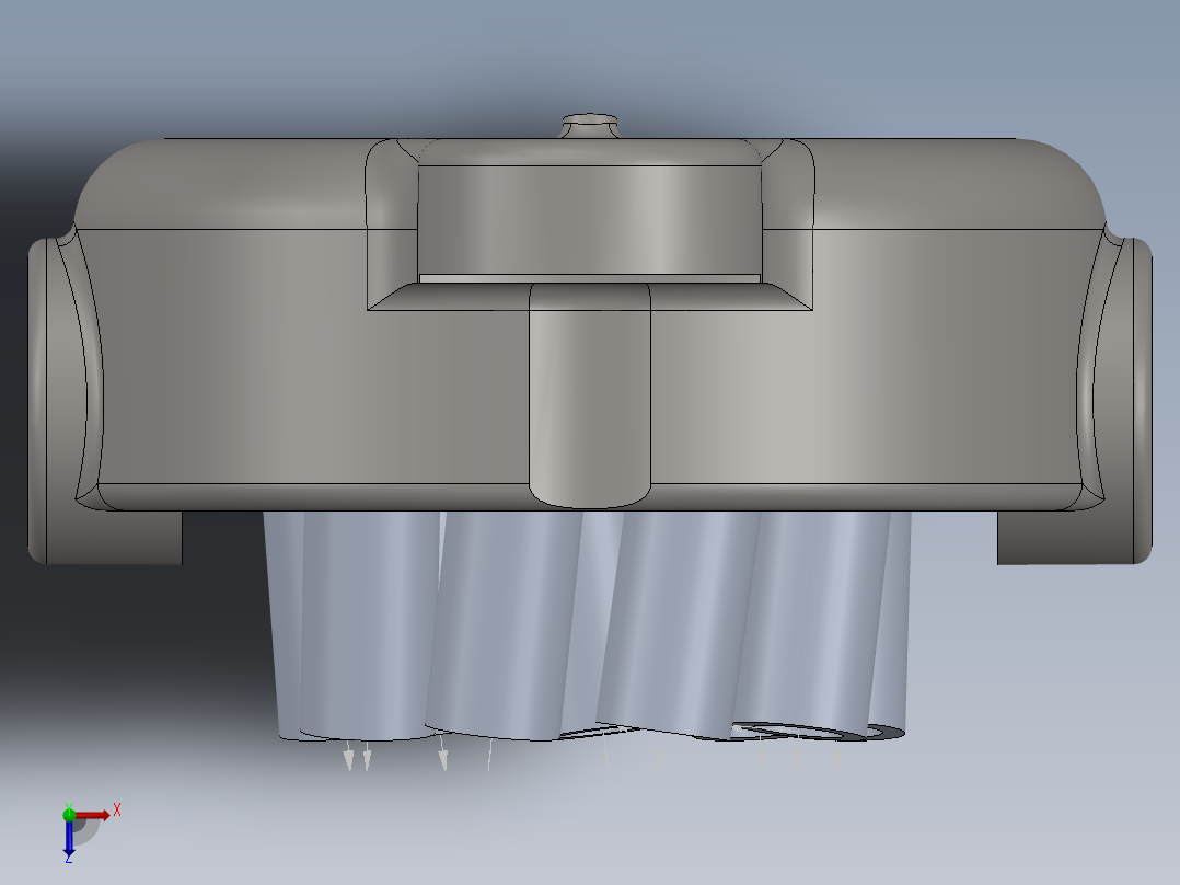 斜盘柱塞泵俯视图