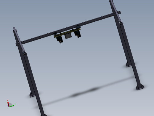 电动行走双钩葫芦含三维+CAD