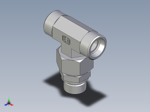 卡套式工业通用硬管接头EO_Assembled_adjustable_standpipe_branch_tee_EVT18LMOMD71