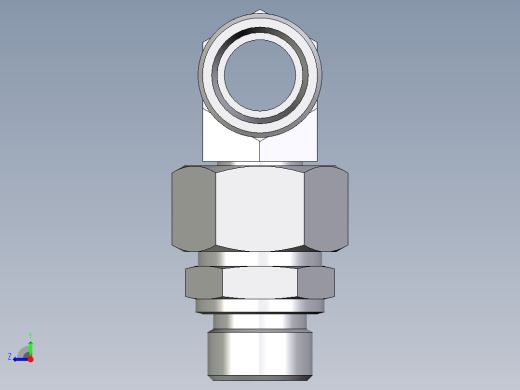 卡套式工业通用硬管接头EO_Assembled_adjustable_standpipe_branch_tee_EVT18LMOMD71右视缩略图