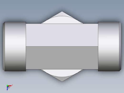 卡套式工业通用硬管接头EO_Assembled_adjustable_standpipe_branch_tee_EVT18LMOMD71俯视缩略图