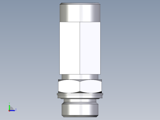 卡套式工业通用硬管接头EO_Adjustable_locknut_run_tee_LEE22LM27x2OMDCF左视缩略图