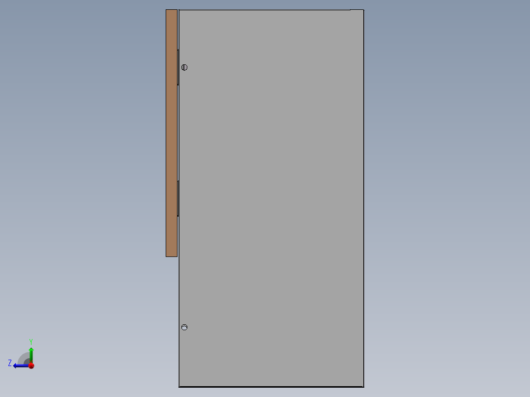 先进先出吊柜后视图
