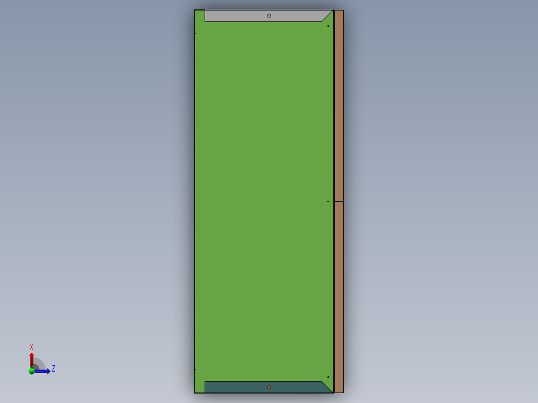 先进先出吊柜俯视图