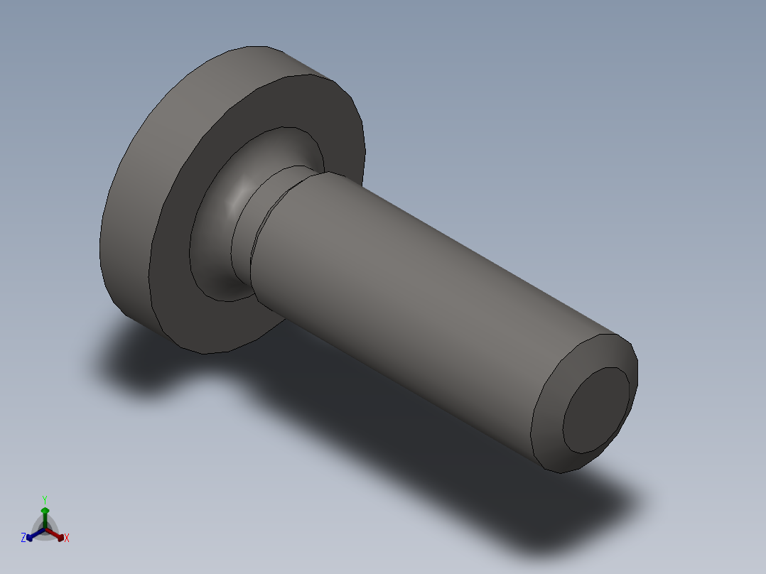 GB／T818-2000十字槽盘头螺钉M4×14主视图