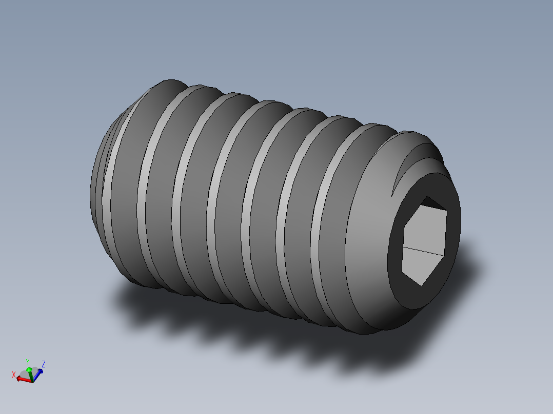 DIN 913-ISO 4026 固定螺钉-M1.8 L=3.SLDPRT主视图