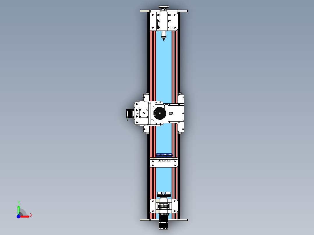 CNC CUE立式机床step格式前视图