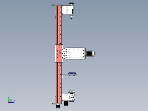 CNC CUE立式机床step格式左视缩略图