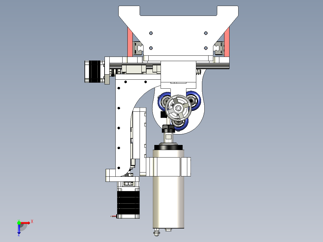 CNC CUE立式机床step格式俯视图