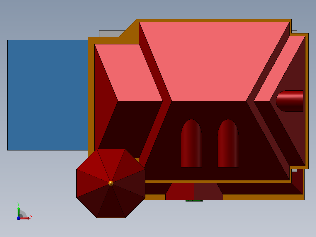农村别墅外轮廓前视图