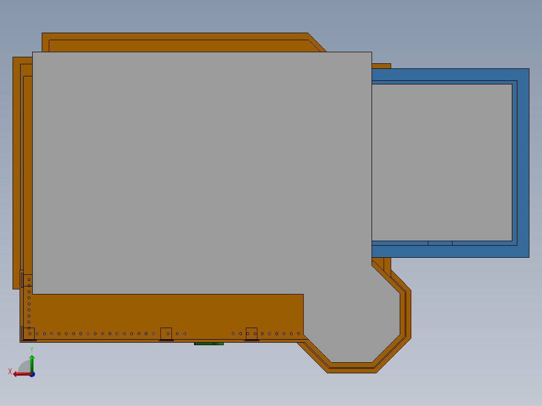 农村别墅外轮廓后视图