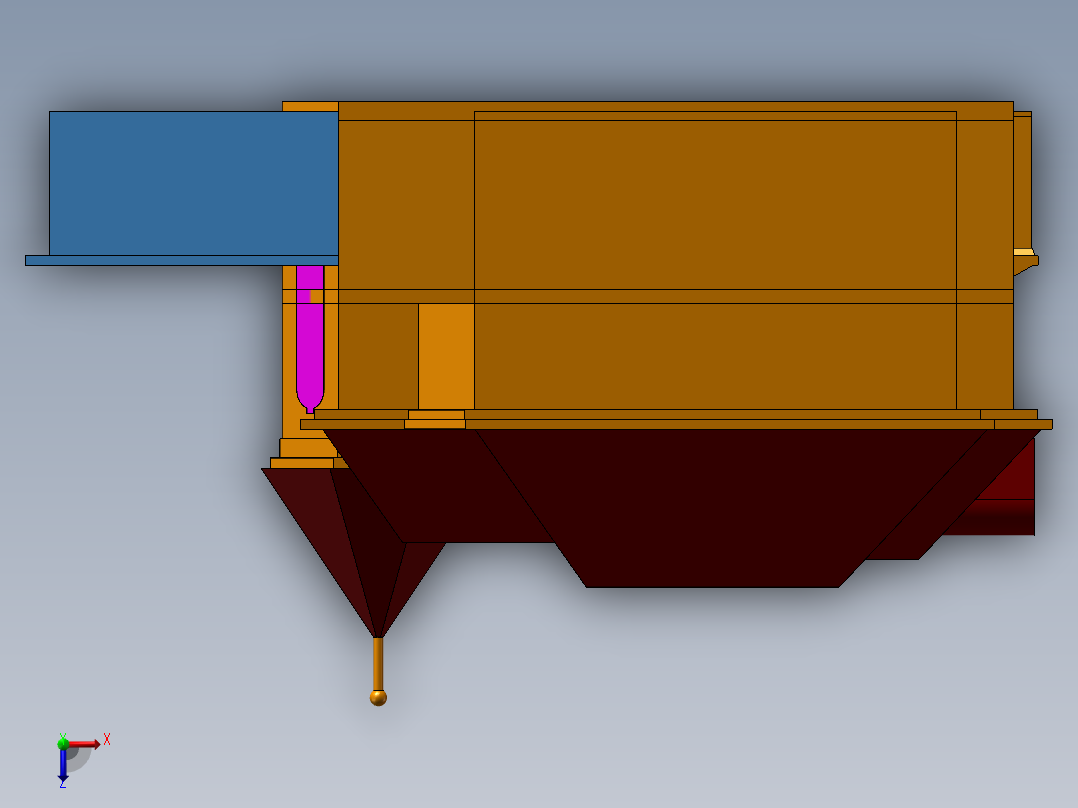 农村别墅外轮廓俯视图