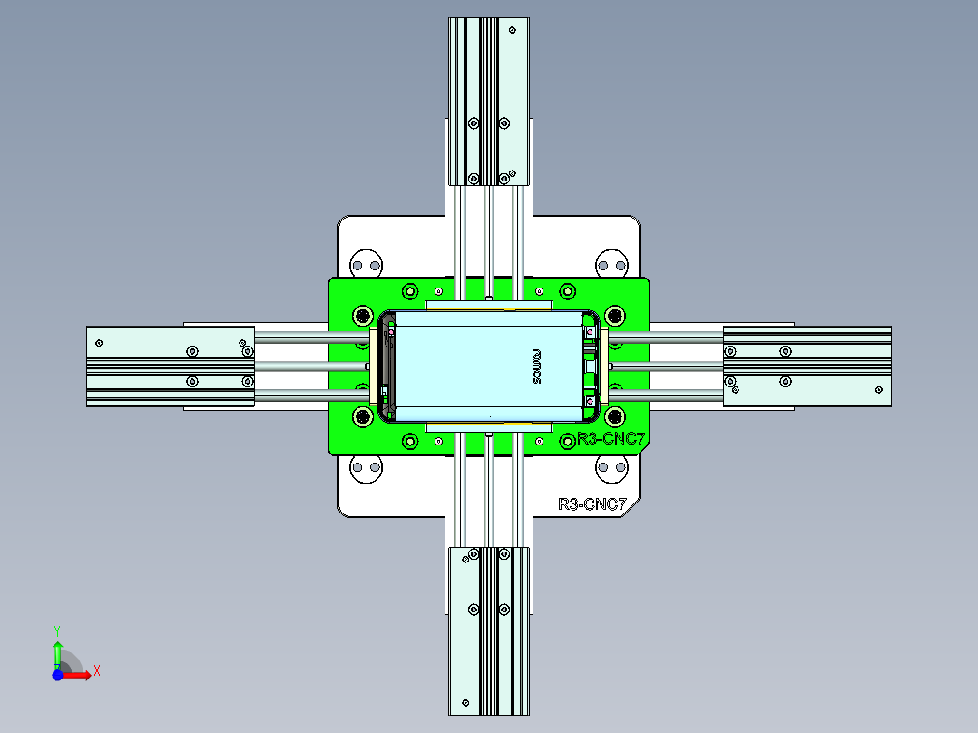 R3-CNC7笔记本CNC工装夹具三维模型-1229前视图