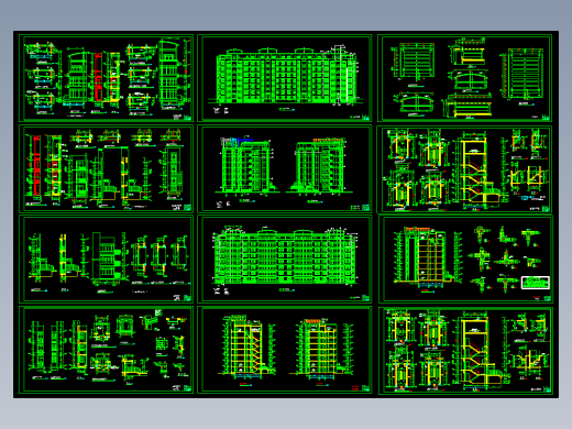 坡地多层住宅建施图