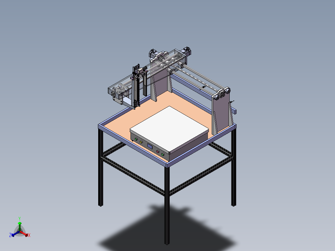 有机硅导热灌封加热台方案sw17可编辑正等轴测图