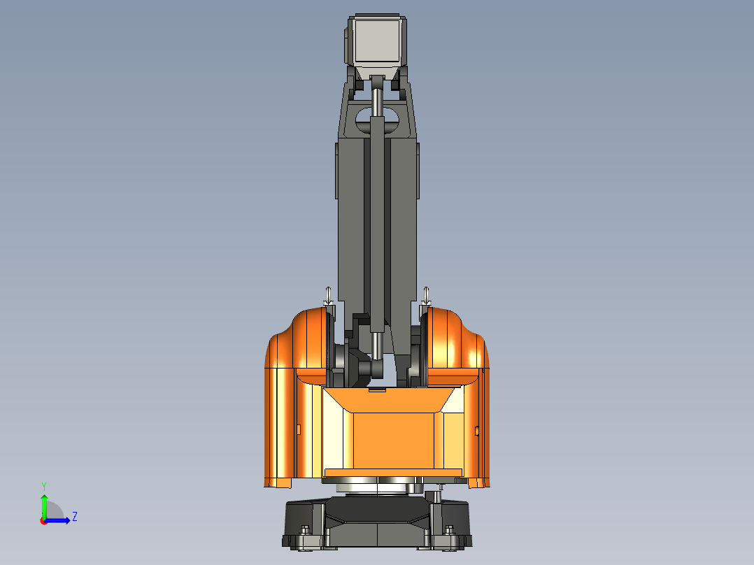 abb-irb580机械臂左视图