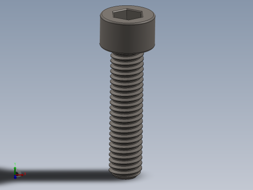 Screw_DIN_912_M6x25F_A2.SLDPRT公制内六角螺钉