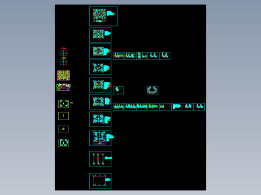 3C类电脑外壳切角冲孔模具设计图缩略图
