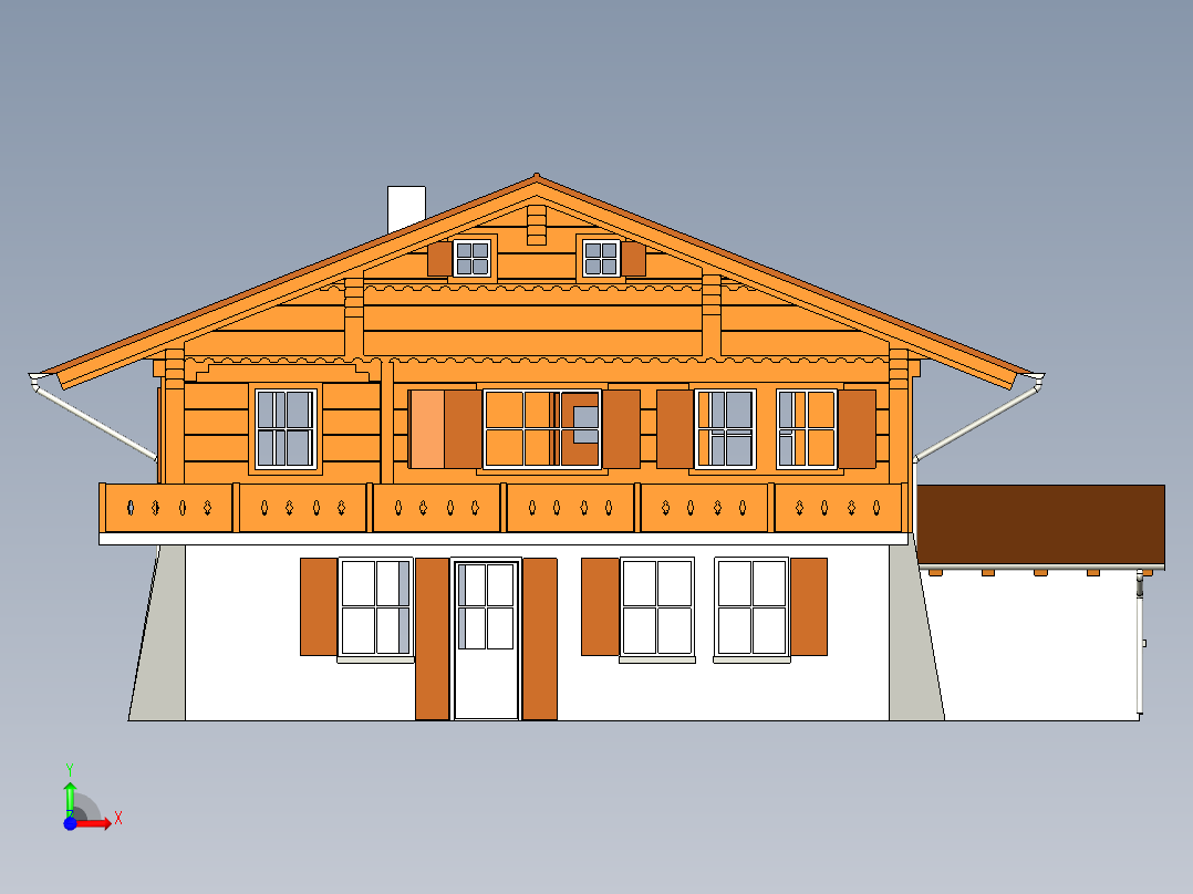 房子、建筑(148)前视图
