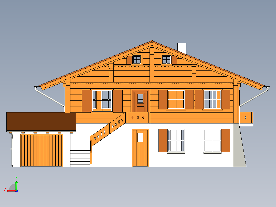 房子、建筑(148)后视图