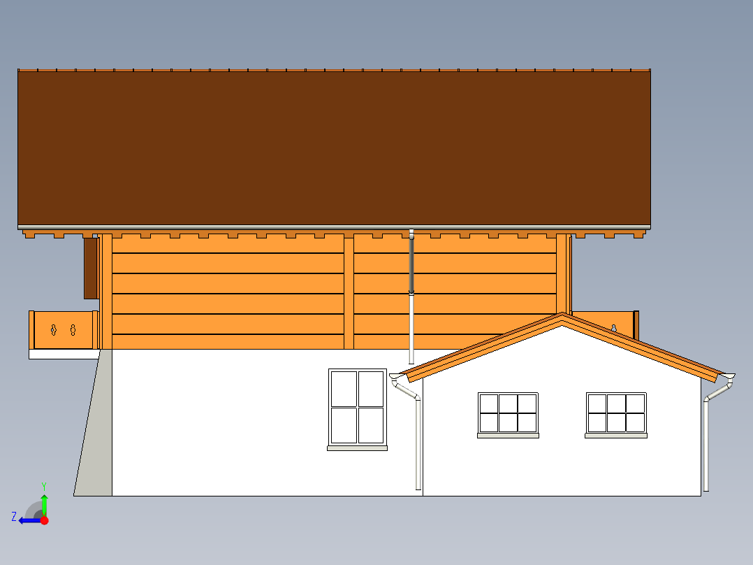 房子、建筑(148)右视图