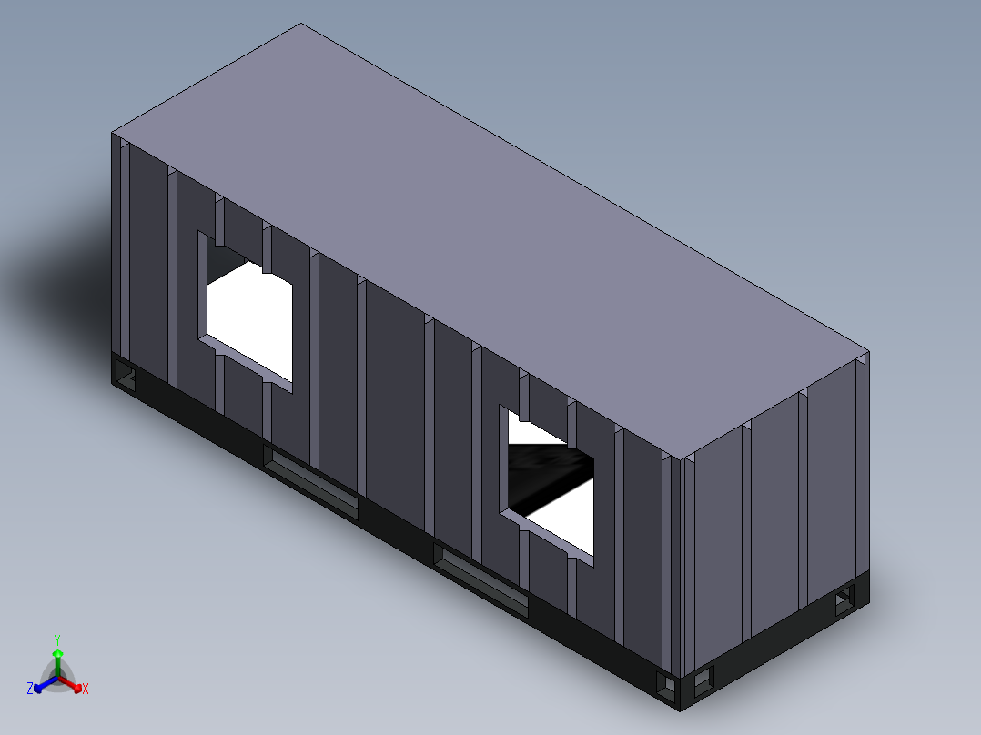 房子、建筑(209)正等轴测图