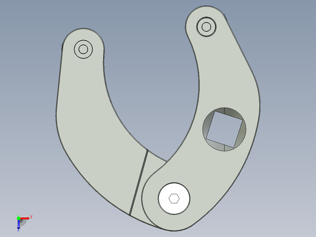 B2005209-可调螺纹接头扳手俯视图
