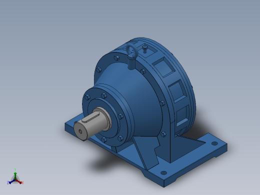 BW(Y)型卧式单级外形摆线针轮减速机(上海标准)[BW 14-29-7.5]_减速机1