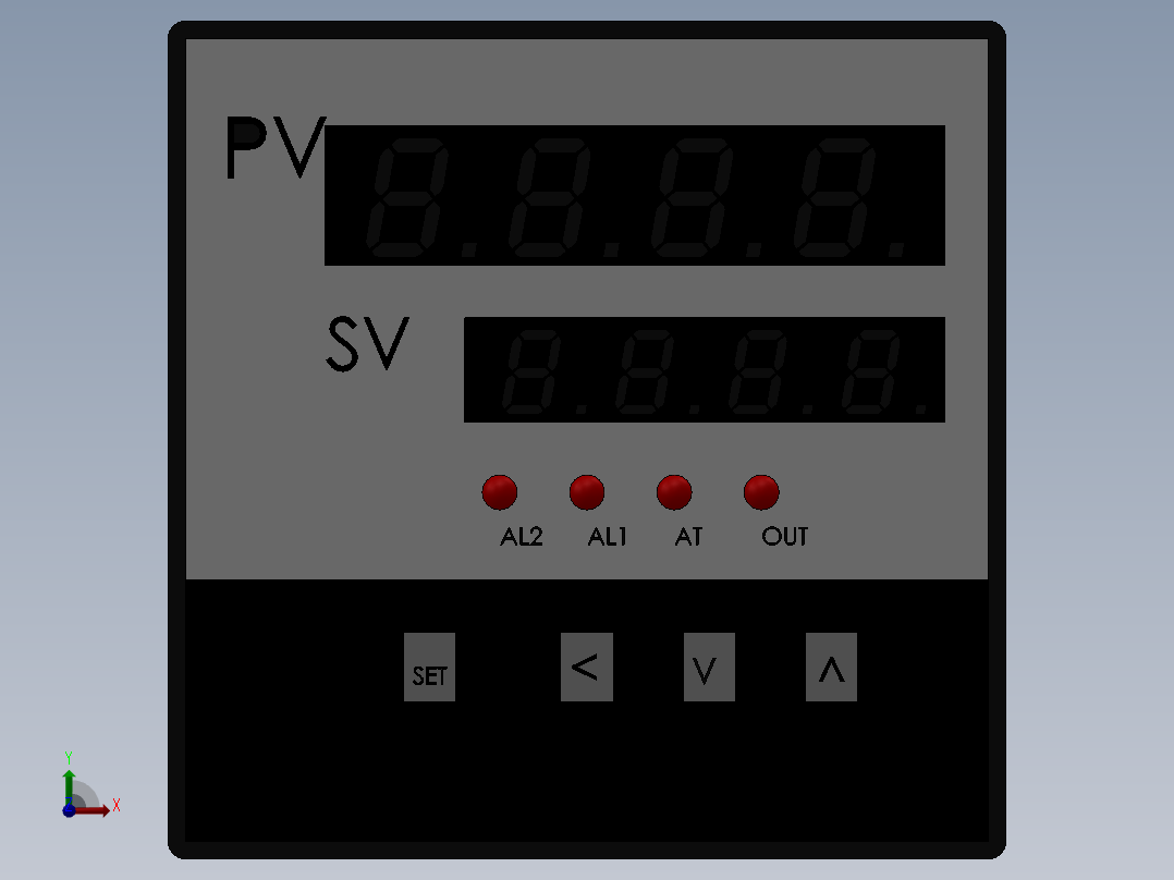 TE-TL系列智能温控仪TE-TL48前视图