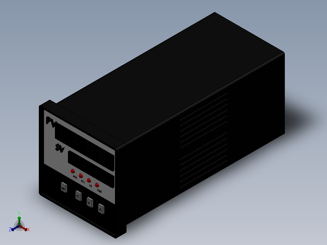 TE-TL系列智能温控仪TE-TL48正等轴测图