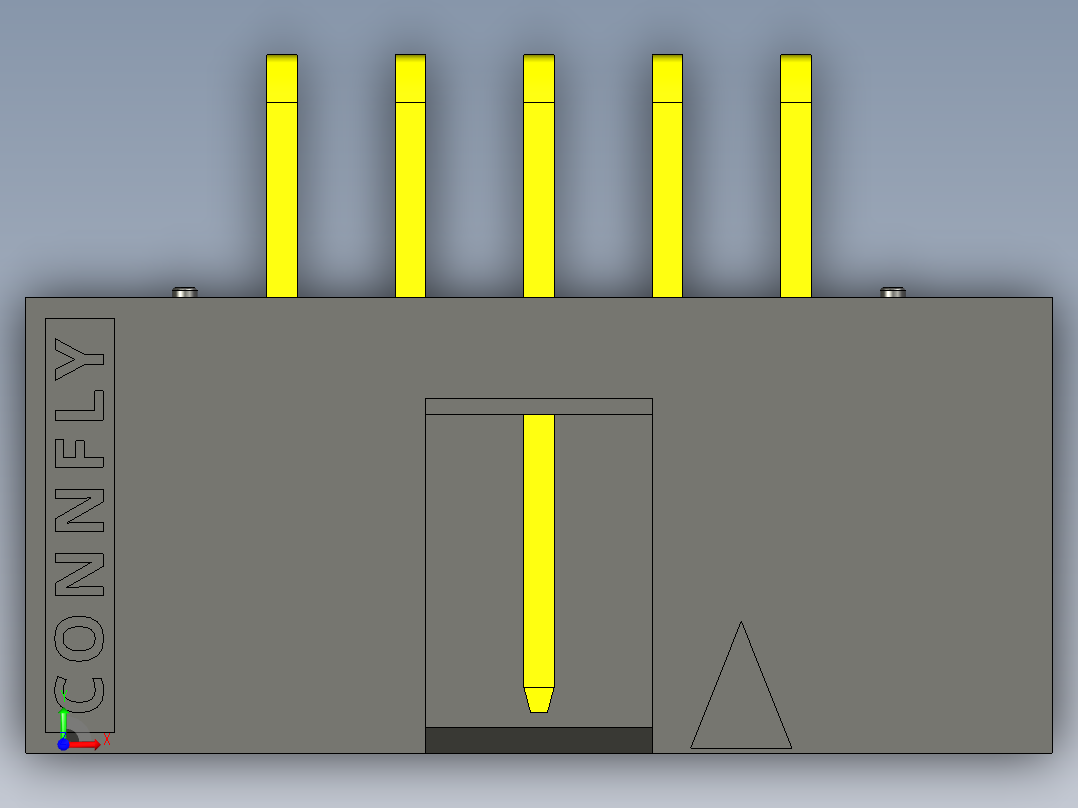 连接器 BH-10R (DS1013-10R) (IDC-10MR) BH-10S (DS1013-10S) (IDC-10MS)前视图