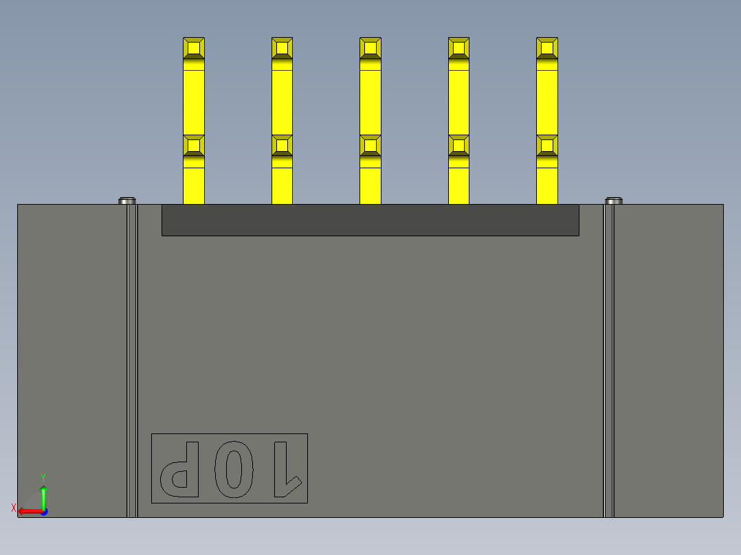 连接器 BH-10R (DS1013-10R) (IDC-10MR) BH-10S (DS1013-10S) (IDC-10MS)后视图