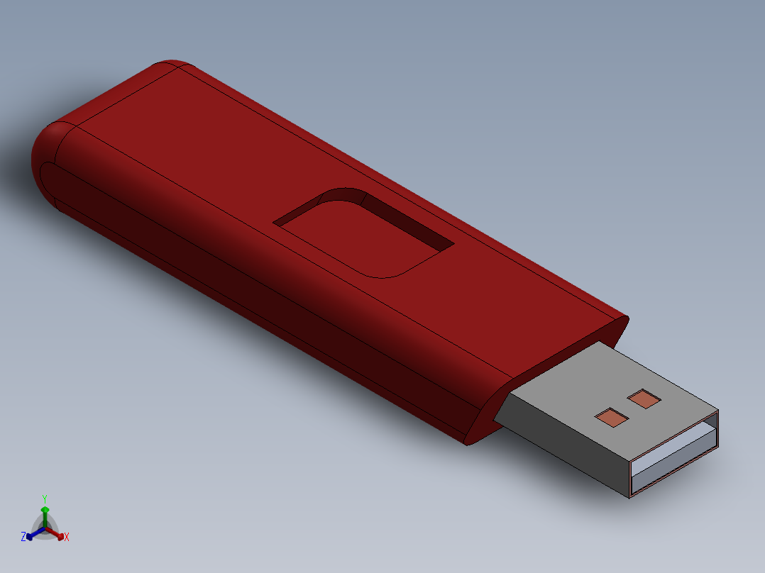 苹果笔驱动器11正等轴测图