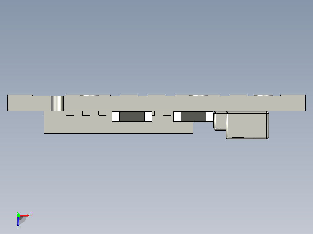 RN4870U蓝牙模块俯视图