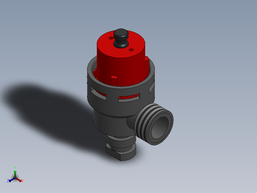 安全阀正等轴测图