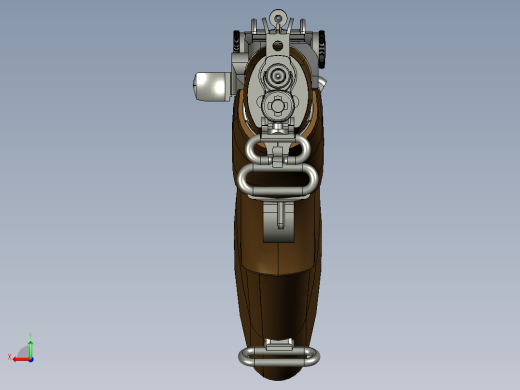 手枪左轮冲锋枪老式狙击步枪设计3D图纸ww2-u-s-rifle-cal-30-m1-garand STP IGS后视缩略图