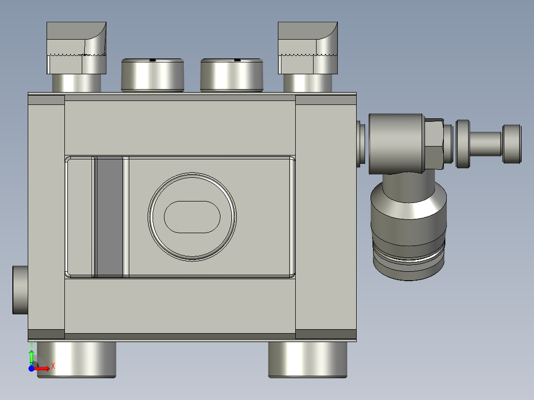SG硬挡停器前视图