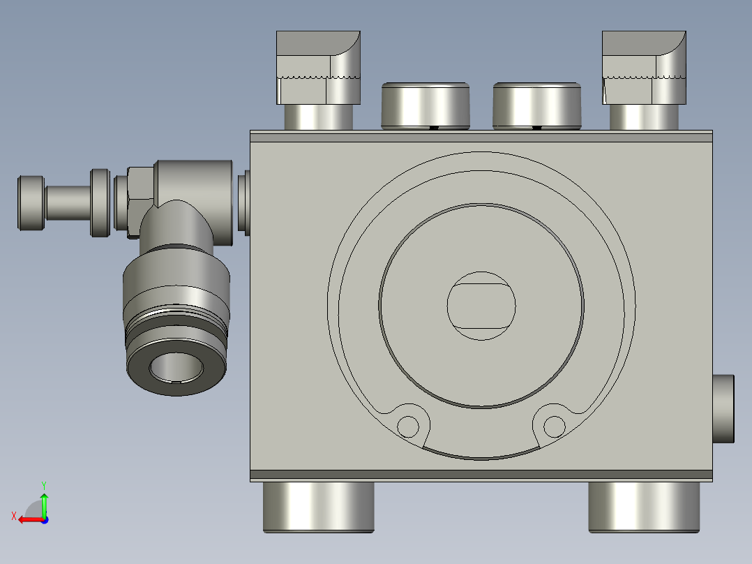 SG硬挡停器后视图