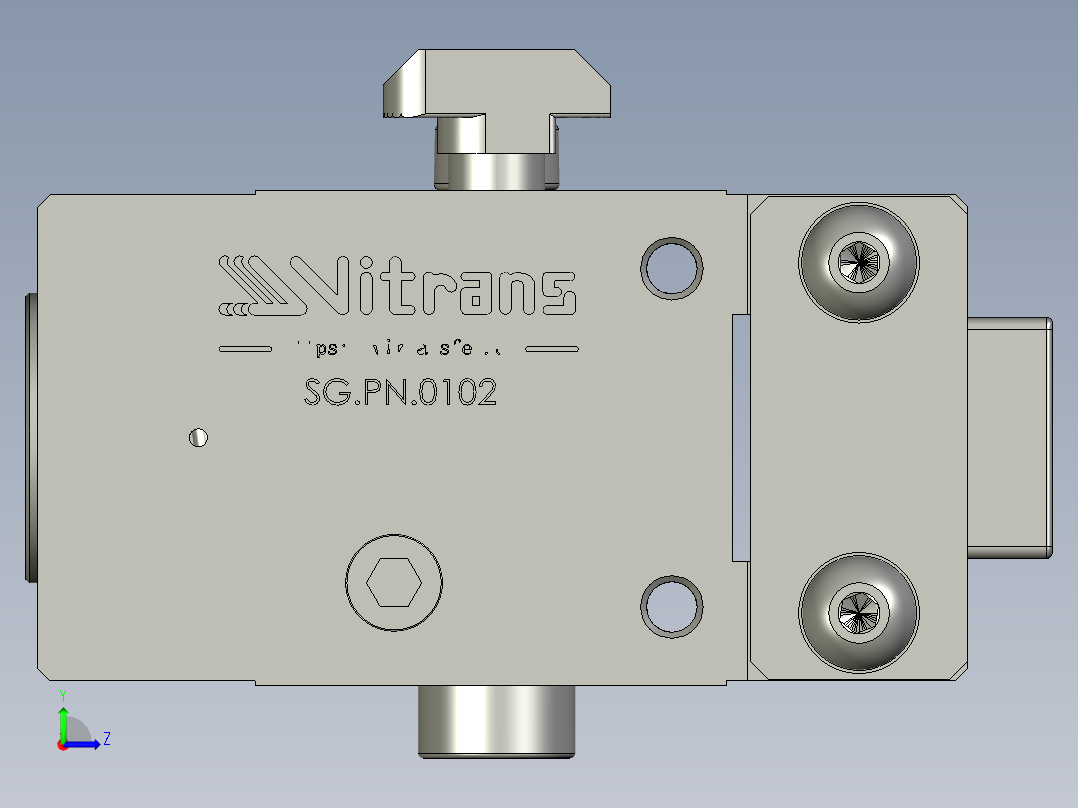 SG硬挡停器左视图