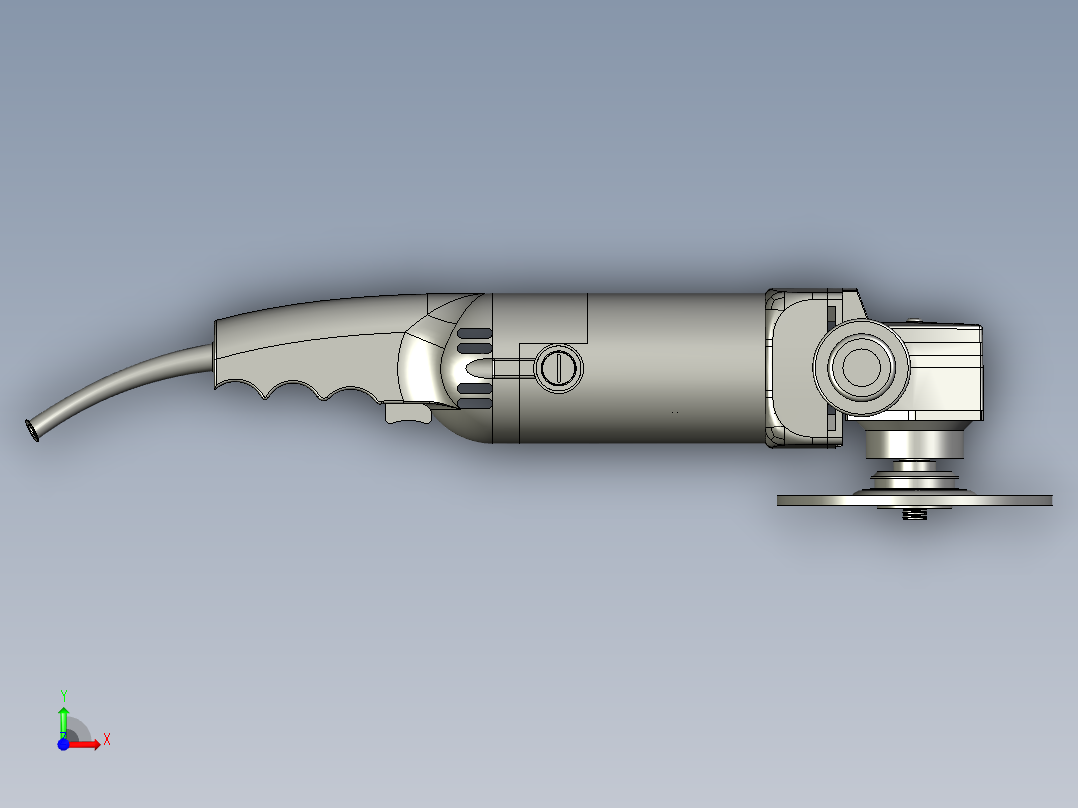 大功率手磨打磨抛光切割机前视图