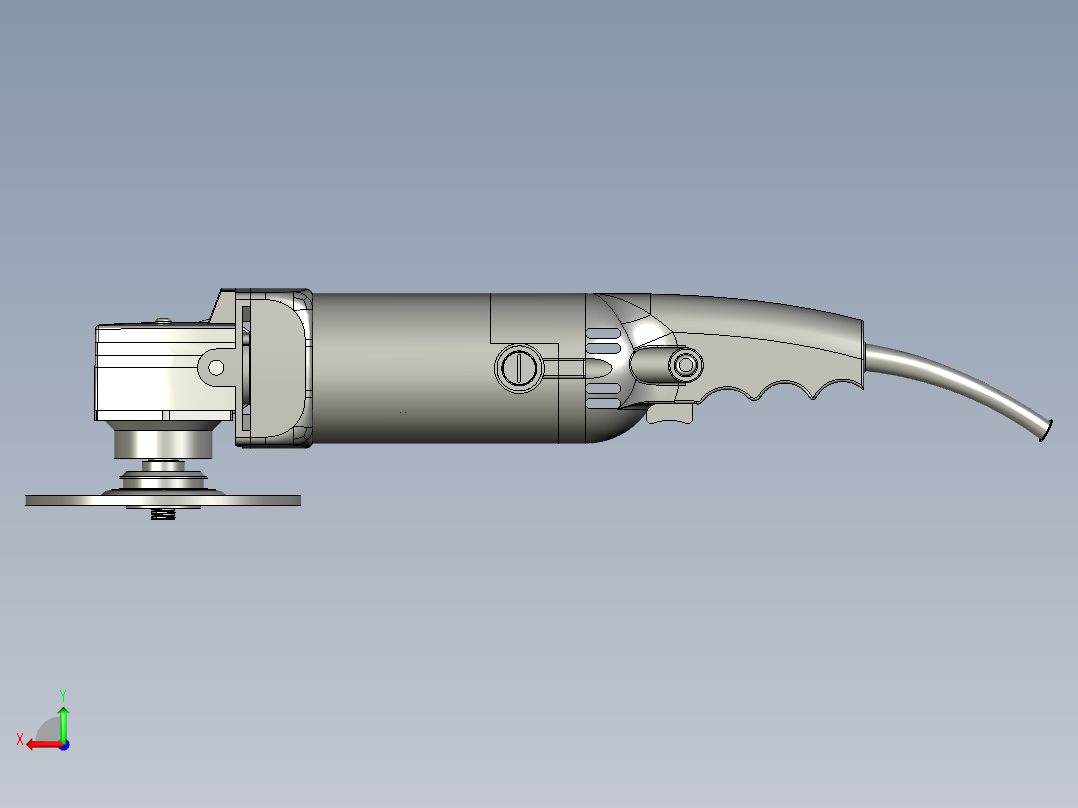 大功率手磨打磨抛光切割机后视图