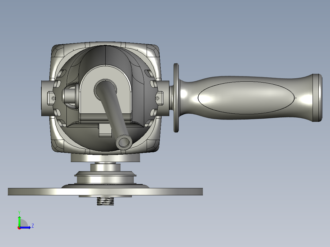 大功率手磨打磨抛光切割机左视图