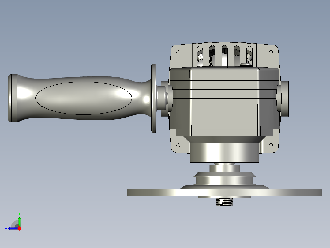 大功率手磨打磨抛光切割机右视图