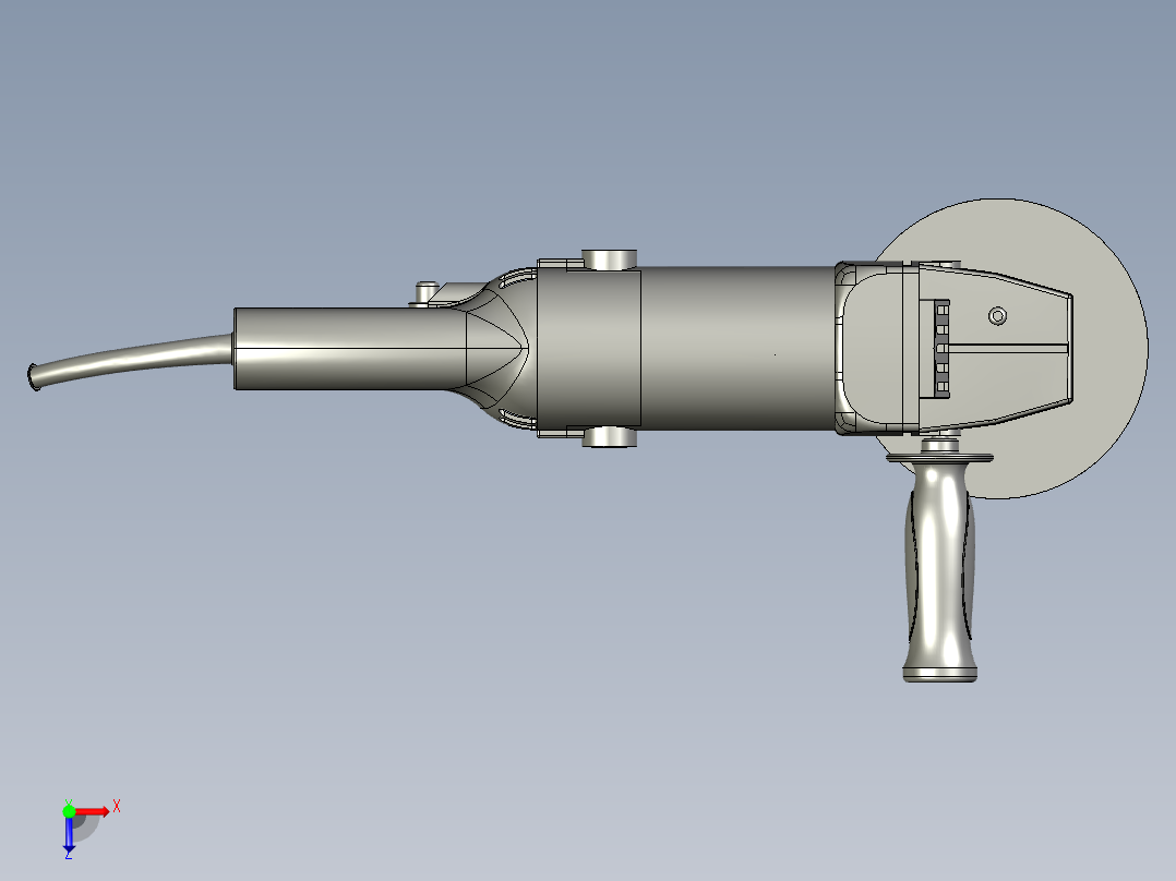 大功率手磨打磨抛光切割机俯视图