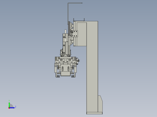 五联机械手装配体左视缩略图