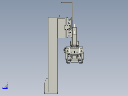 五联机械手装配体右视缩略图