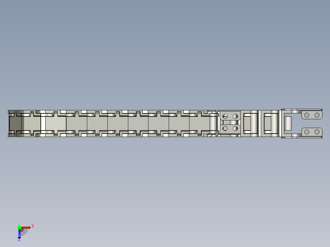 米思米拖链FHPS202-30-23-A俯视图