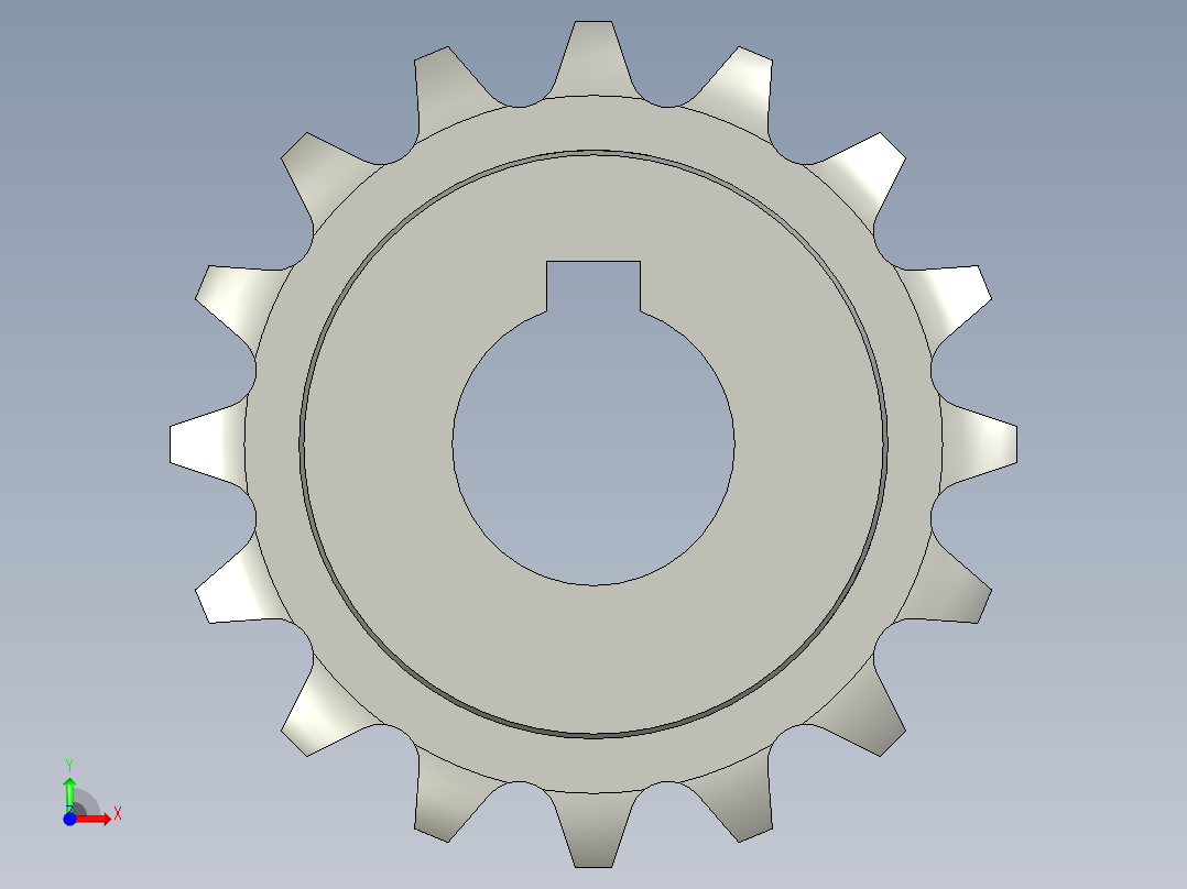 滚轮清洗机-25B-16齿-d12前视图